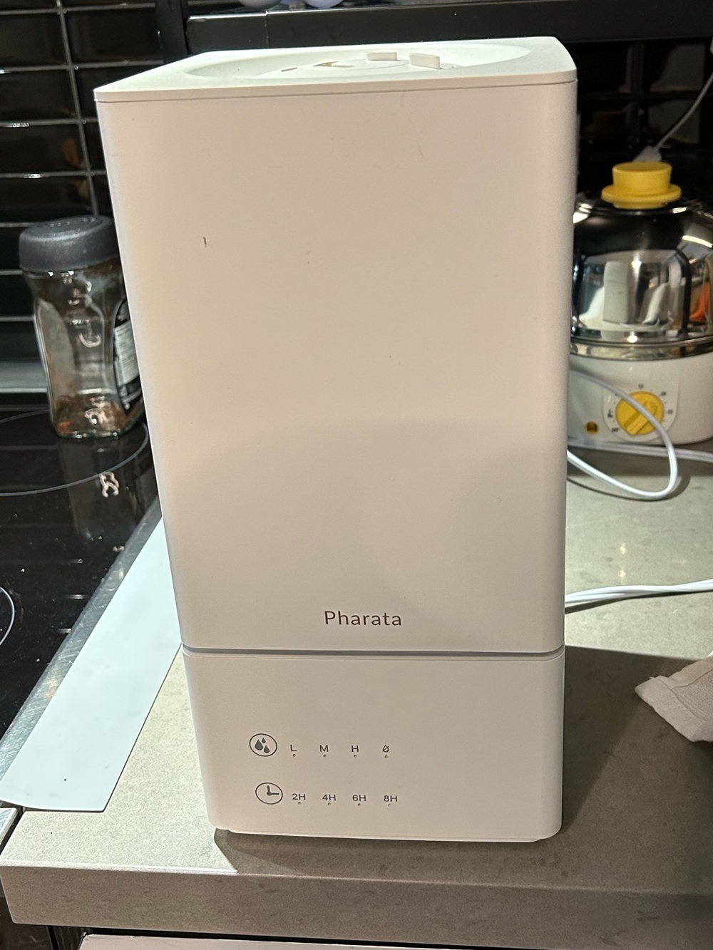 Pharata White Ultrasonic Humidifier